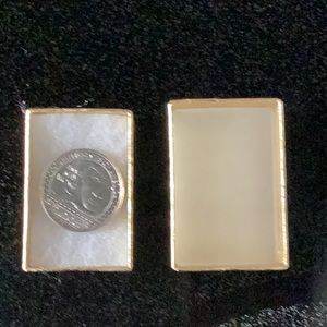 Brand new Tiny gold boxes. Perfect for rings or tiny pins.